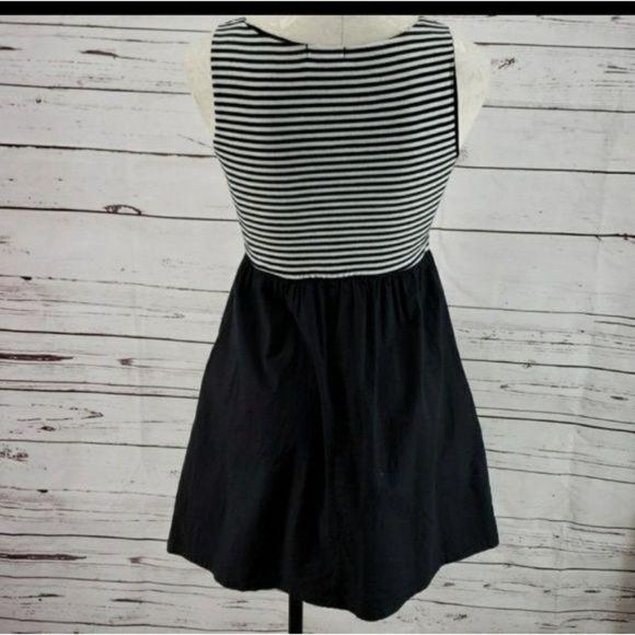 Velvet Torch Size Medium Black striped Skater Dress - Picture 5 of 6